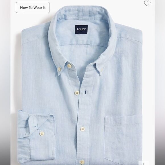 J. Crew Factory Classic linen-blend shirt - Picture 5 of 7